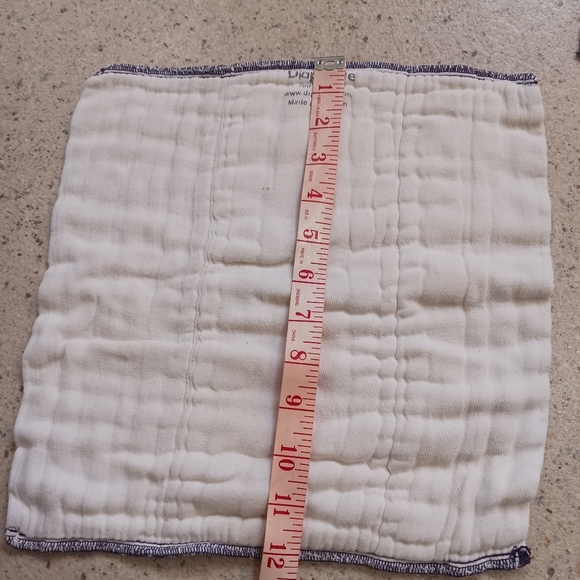 DiaperRite 100% Cotton Lot Of 6 Prefold Diapers Size Preemie - Picture 4 of 5